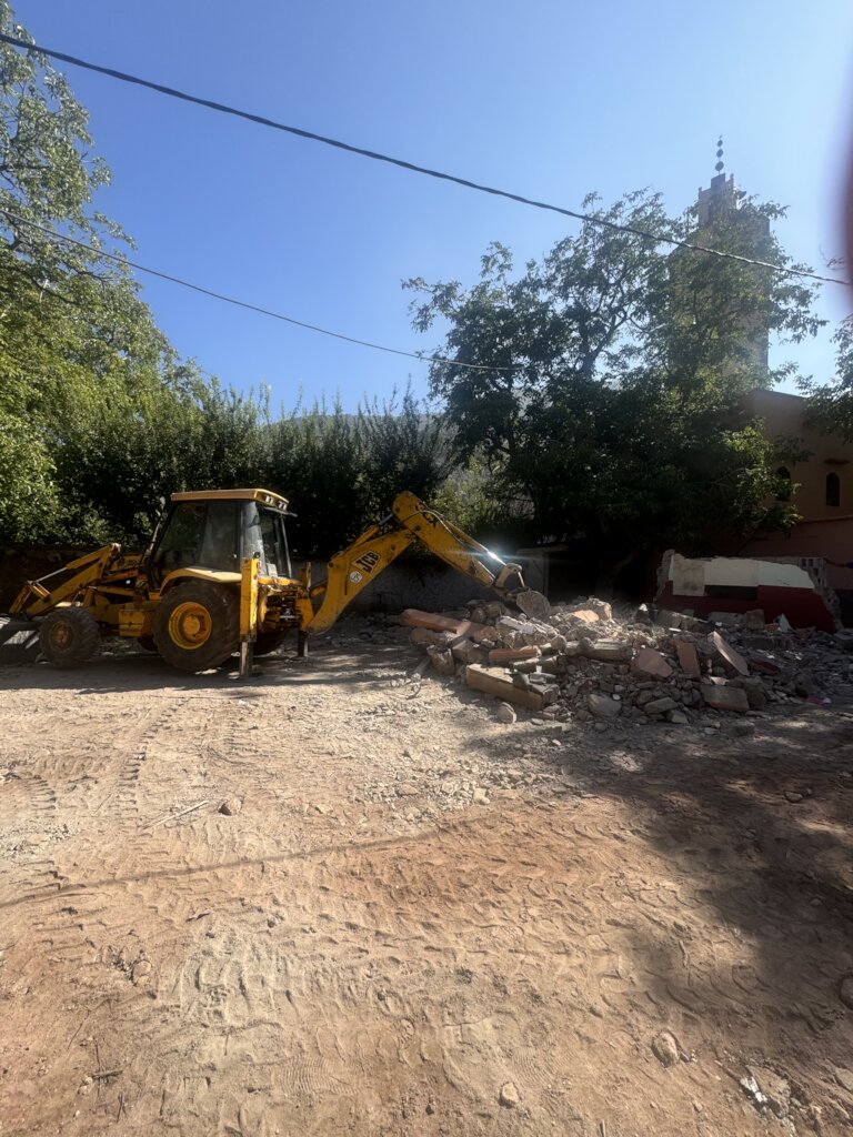Desks for earthquake-damaged school in Morocco