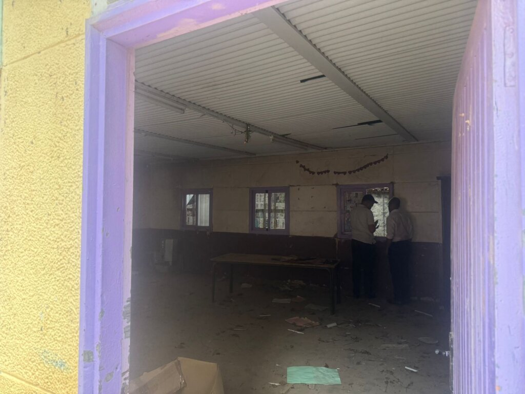 Desks for earthquake-damaged school in Morocco