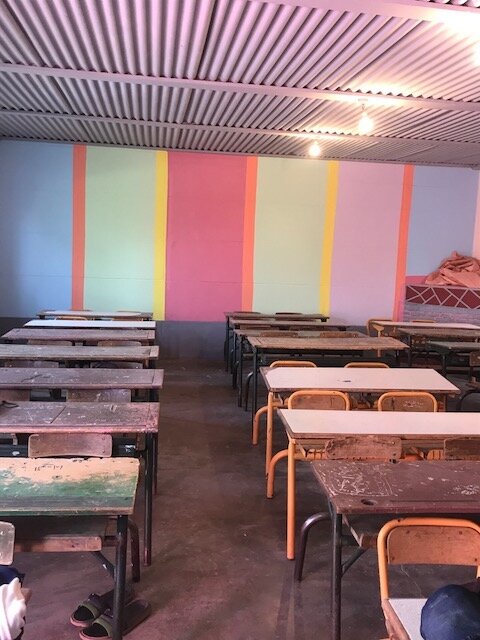 Desks for earthquake-damaged school in Morocco