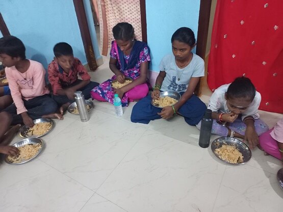 Nutritious healthy meals to tribal children