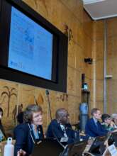 Julia at the launch of the WHO Guidelines