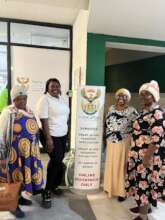 Nokuthula with Happy Clients who now have IDs