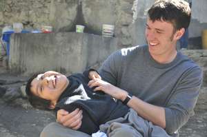 Brad, Awamaki Volunteer with Alex
