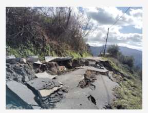 4 villages without food due to nat.street Damages