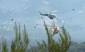 helpicopters Crash on Duty against fires