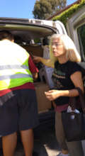 DELIVERY OF ESSENCIALS TO MATI AND VOUTSAS  AREA