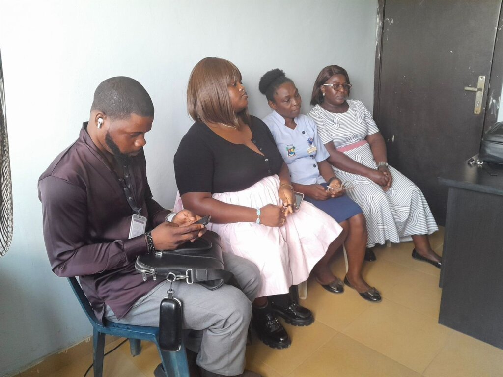 Consultation meeting with healthcare workers