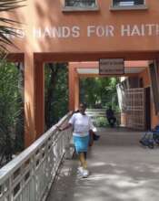 Christa visiting Healing Hands for Haiti
