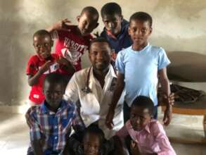 Orphanage Boys with Doctor