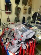 SeatPack production with solar panels