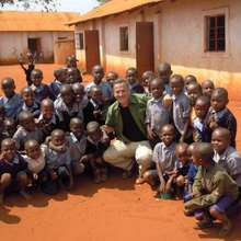 Rick with Matulani school children