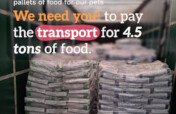 Pay for transport for 4500 KG of food