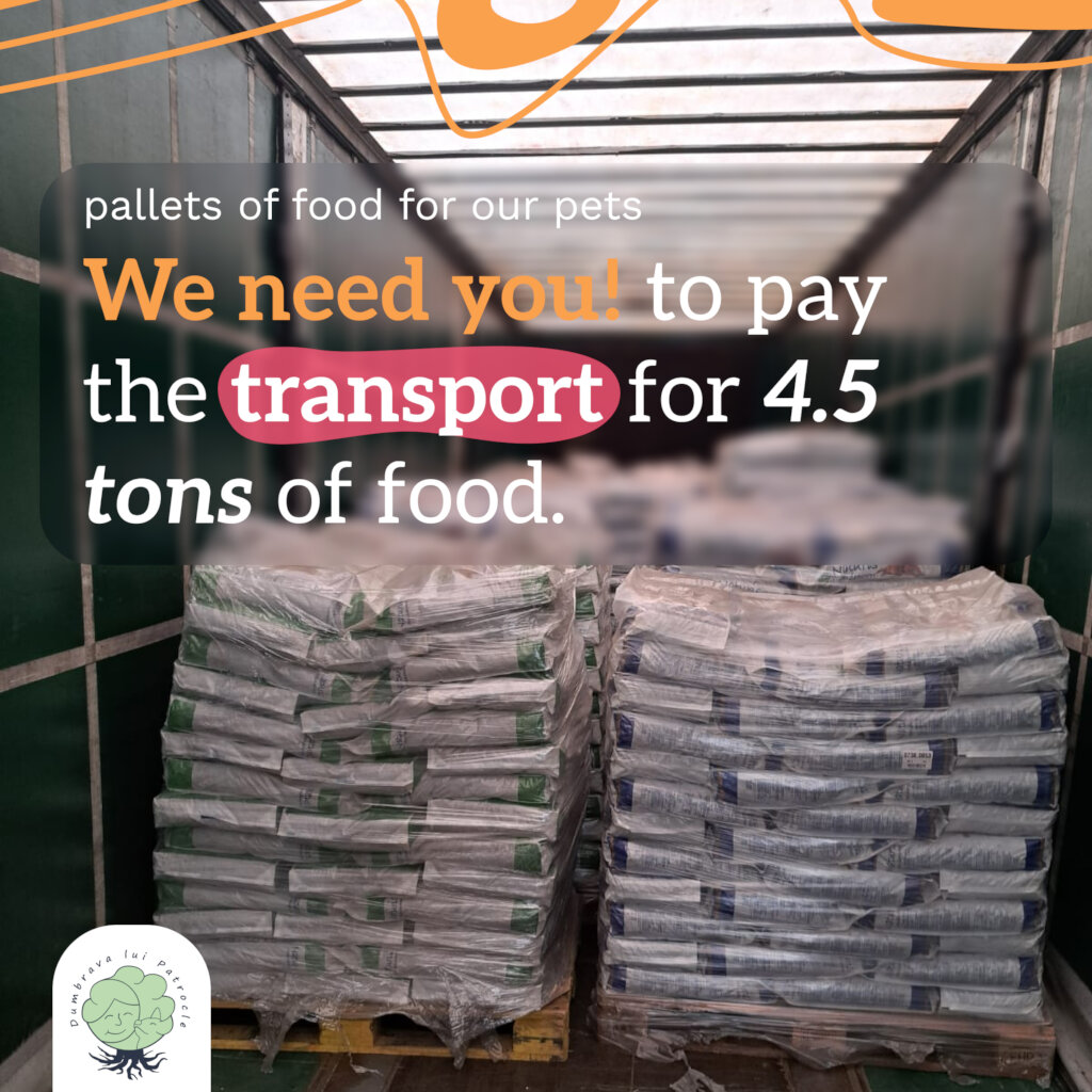 Pay for transport for 4500 KG of food