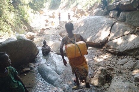 Hana's walk for water prior to HOPE's intervention