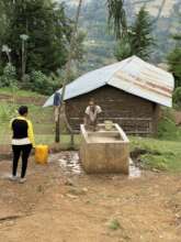 Example of a wash basin in use improving hygiene