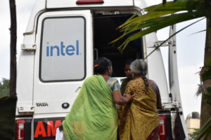 Dispensing medicines from the Ambulance