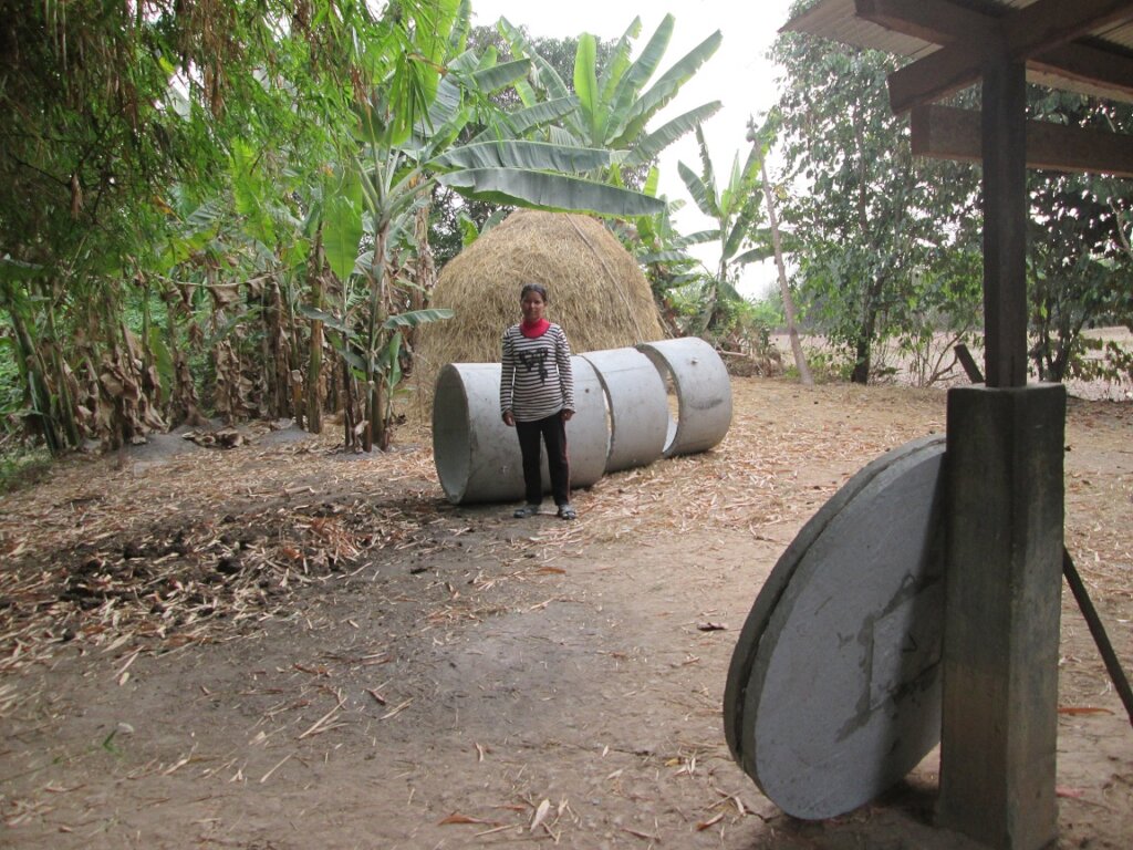 9 latrines for wat village tbeng commune Cambodia