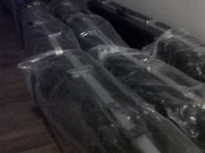 Saxophones in bags