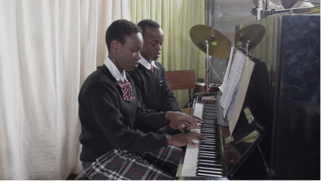 High school piano duet