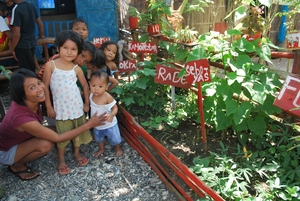 Beneficiary and her garden