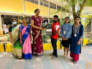 Provision of sanitary pad incinerator to a School