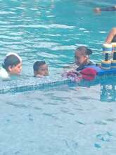 Jeremy (left) working with one of our families