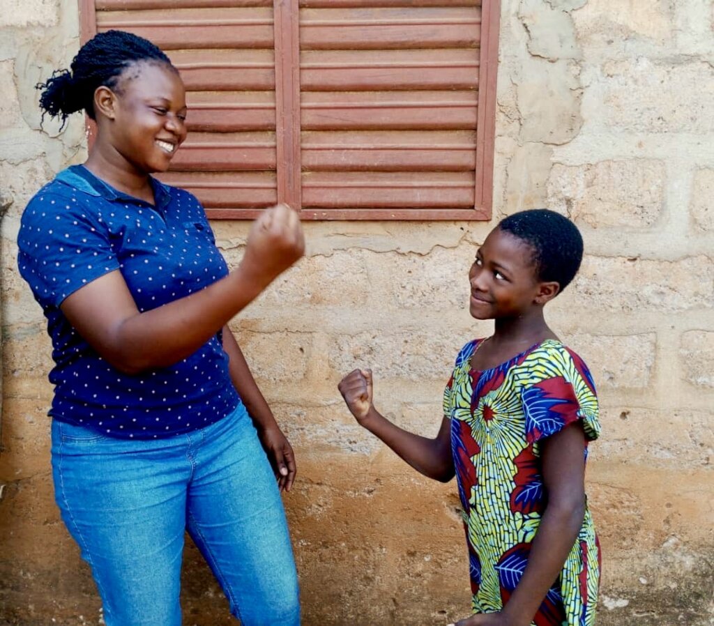 TSEF Tutor and Student Celebrating a Win!