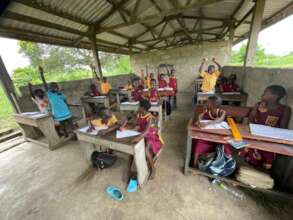 2nd Graders Standing in Joint 2-3 Class