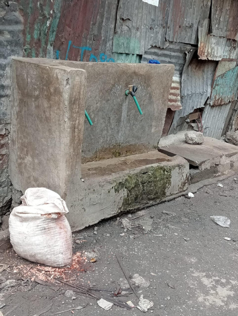 Contaminated water source