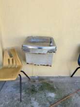 Broken water fountain
