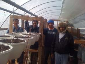 Bhutanese Farmers in our Hoophouse