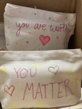 Period kits made by Girl Scouts of Eastern Mass