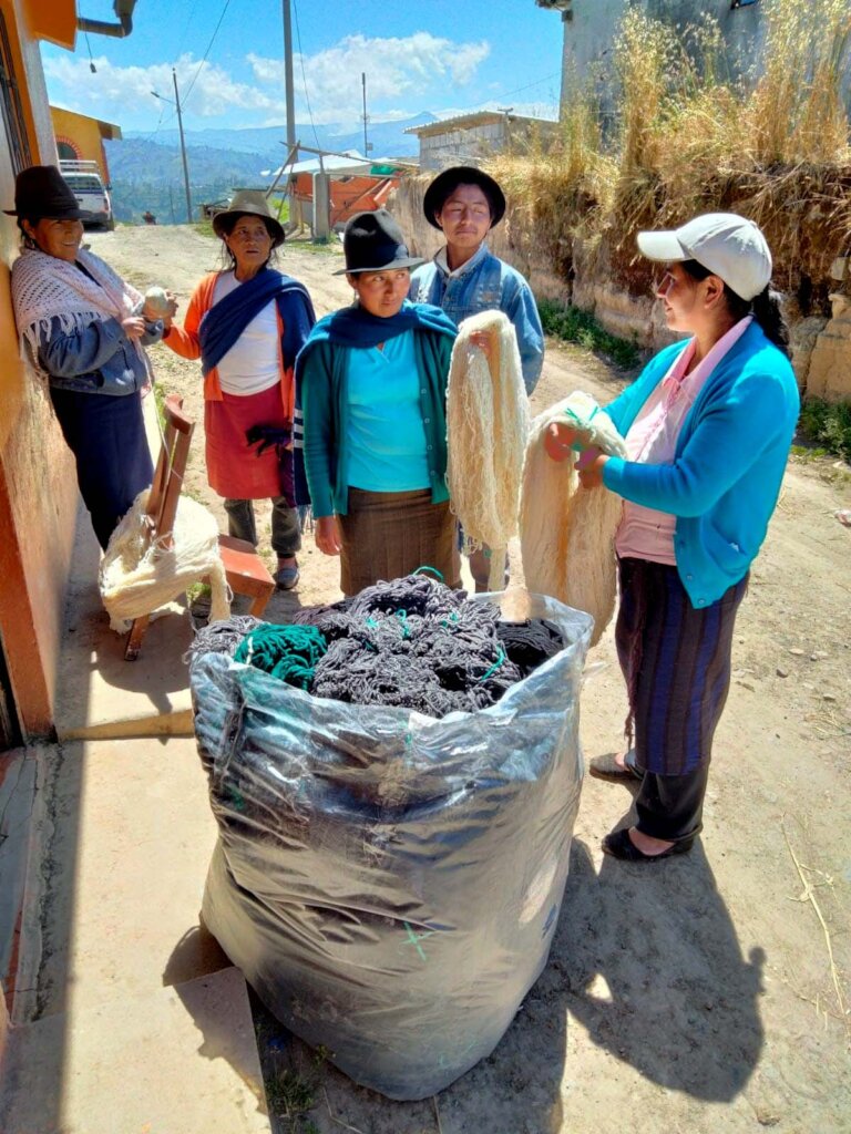 Support rural Ecuadorian women's knitting training