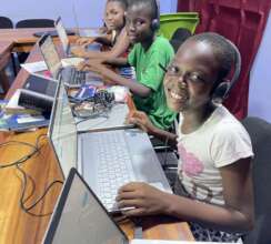 Isabel attending FOA coding class.