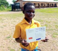 A student receives a letter from his sponsor.
