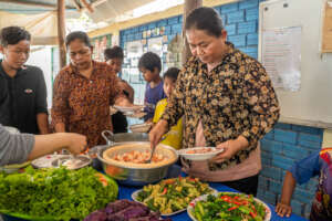 Serving nutritious meals twice daily