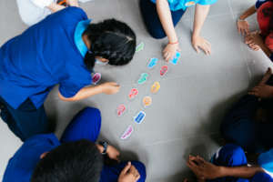 A student, not Mai, during one of our workshops.