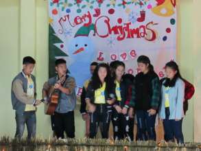 Students Performing at Our Annual Christmas Party