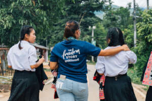 Students and mentor