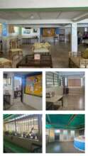 Existing multipurpose space and bathrooms