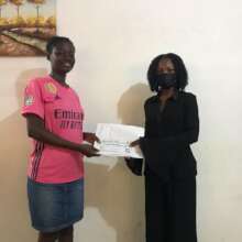 Juliet receiving her admission fees