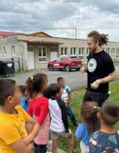 Worsking with kids in Spissky Stiavnik
