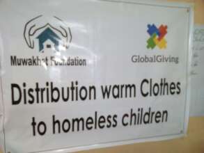 since 2018 distributed warm clothes and food