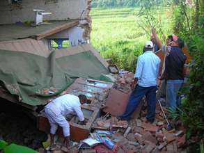 Inspecting preschool building damage