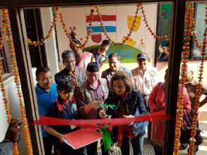 A view of the inauguration of the building