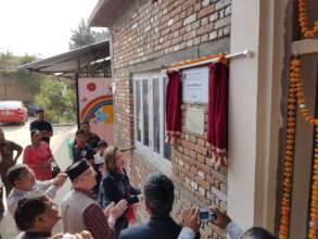 A view of the inauguration of the building
