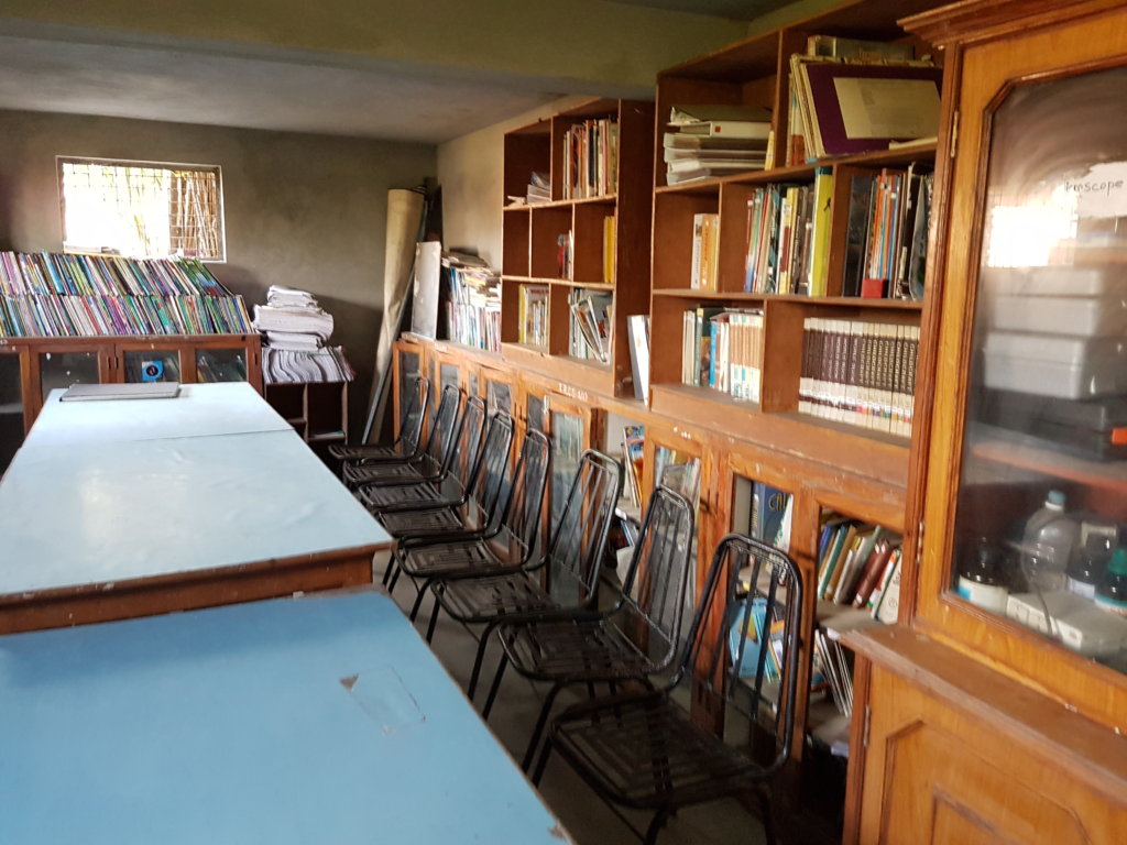 Library at the Bungamati Family House