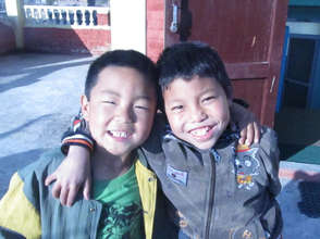 Photo 2: Rakesh (right) , with his "brother" Pawan