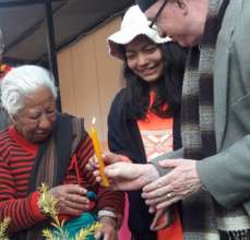 Candle lighting -community culture-sharing event
