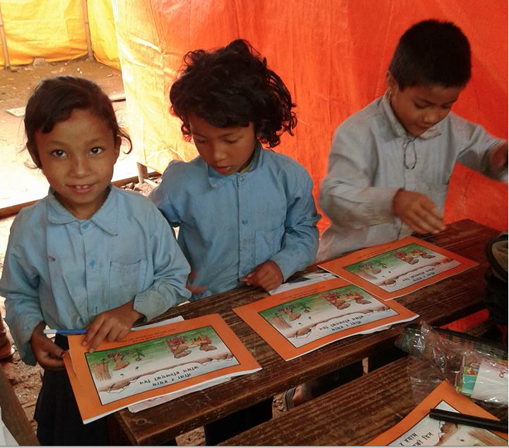 Coloring book helping children heal.